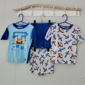 Minecraft Pajama set size 8
